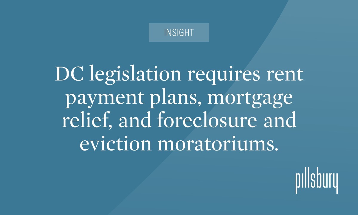 DC Council Acts to Extend COVID-19 Relief for Tenants and Others