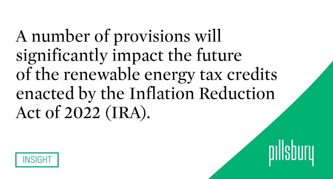 Renewable Energy Tax Credits in the Big, Beautiful Bill: Final Status