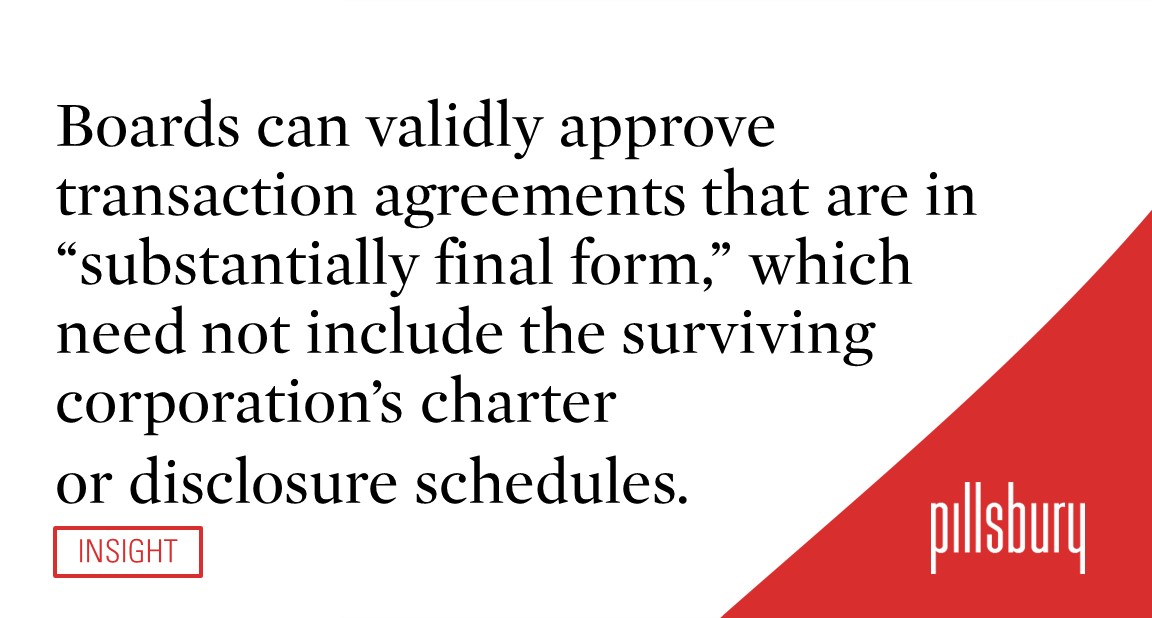 Important Delaware General Corporation Law Amendments Are Signed into Law amid Recent Delaware Chancery Court Decisions Important Delaware General Corporation Law Amendments Are Signed into Law amid Recent Delaware Chancery Court Decisions