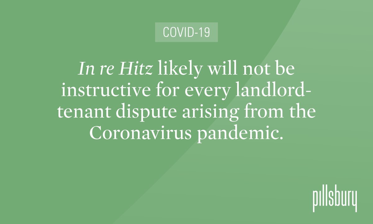 Court Holds COVID19 Executive Order Triggers Lease’s Force Majeure