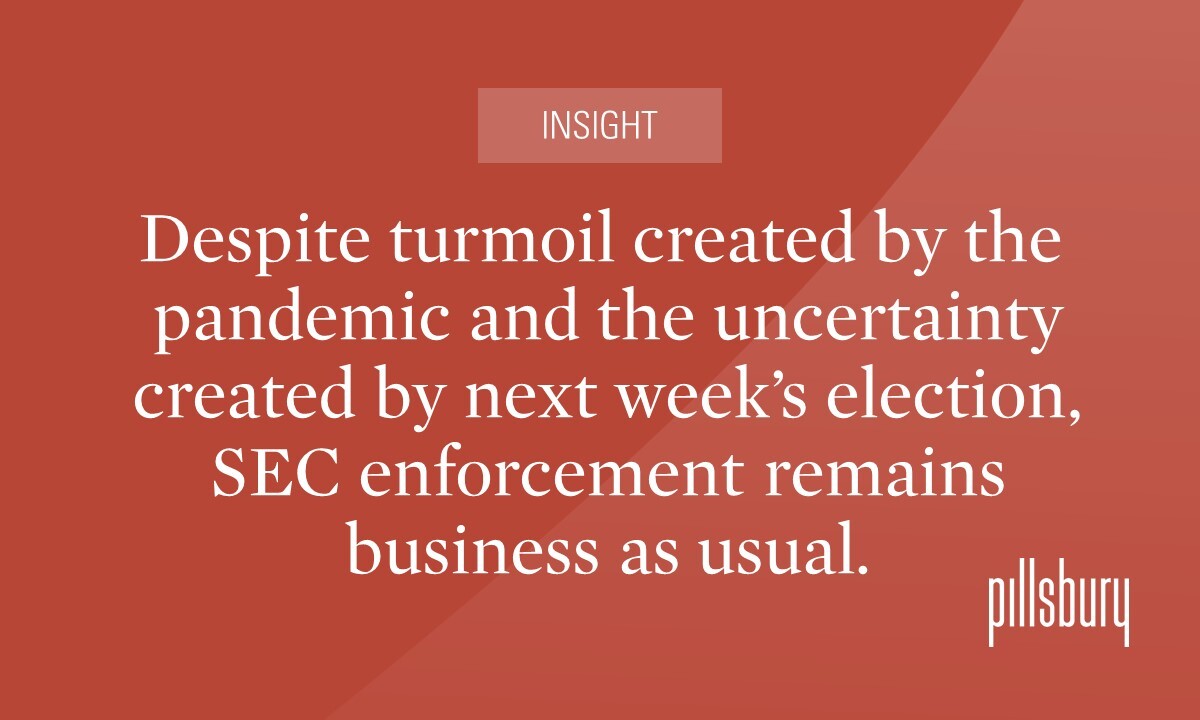 SEC Enforcement Priorities COVID19 and Beyond