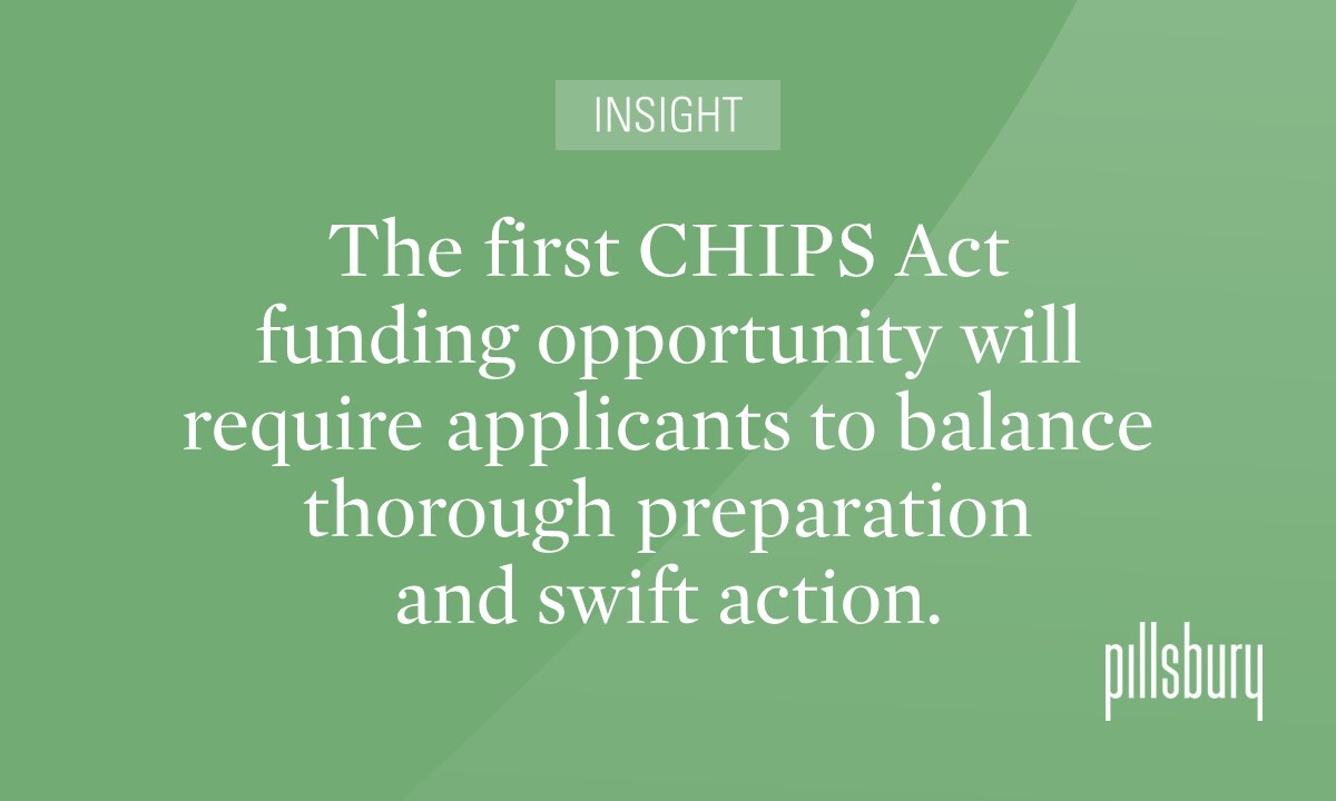CHIPS Act Funds Start to Flow for Commercial Fabrication Facilities