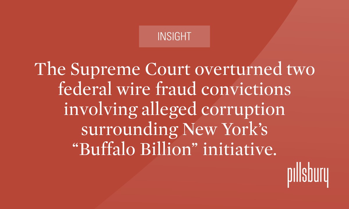 Supreme Court Overturns Fraud Convictions, Further Limiting