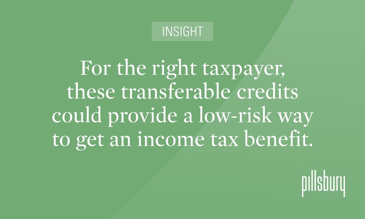 New Opportunities to Transfer Renewable Energy Tax Credits under IRA