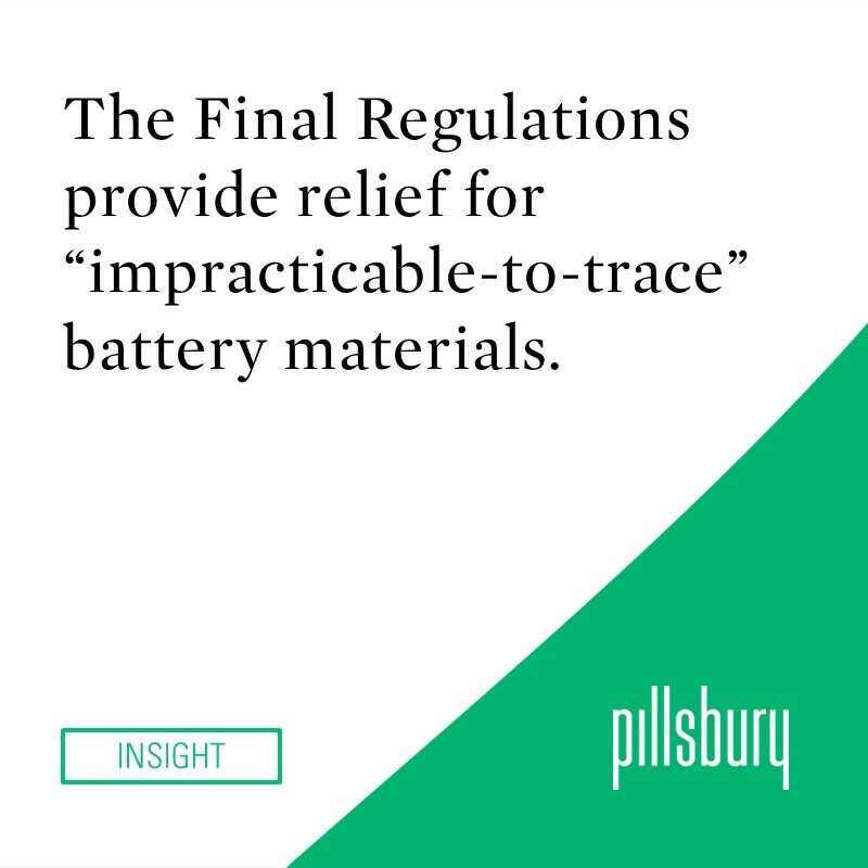 Treasury Department and IRS Issue Final Regulations on the Electric